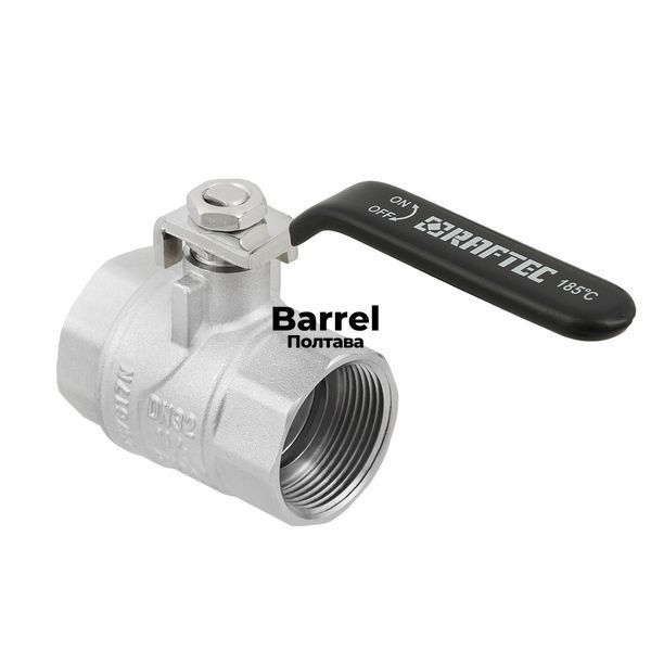Кран кульовий Raftec BLACK PN20 ВВ 1 1/4" ручка DRH4 43590 фото