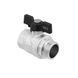 Кран кульовий Raftec BLACK PN40 ЗВ 1" метелик DRB31 51260 фото 2
