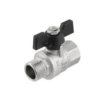 Кран кульовий Raftec BLACK PN40 ЗВ 1/2" метелик DRB11 39499 фото