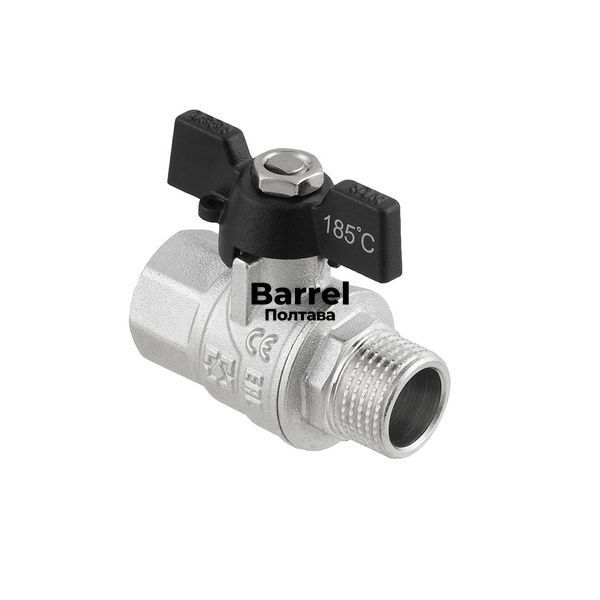 Кран кульовий Raftec BLACK PN40 ЗВ 1/2" метелик DRB11 39499 фото