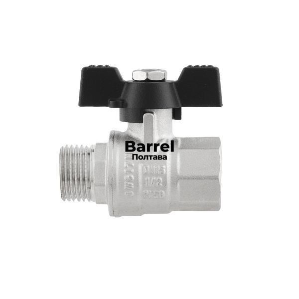 Кран кульовий Raftec BLACK PN40 ЗВ 1/2" метелик DRB11 39499 фото
