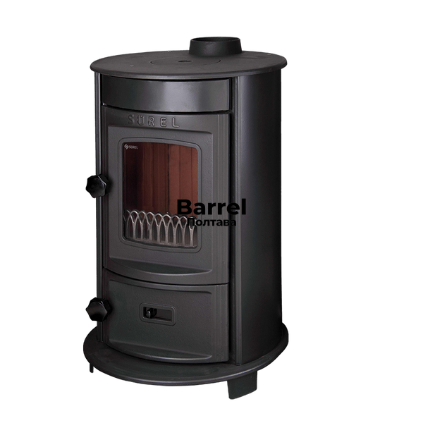Duval EM-5127BL (Безкоштовна доставка) (BLACK EDITION) Турбо піч-камін. Опалення, приготування їжі+Подарунок