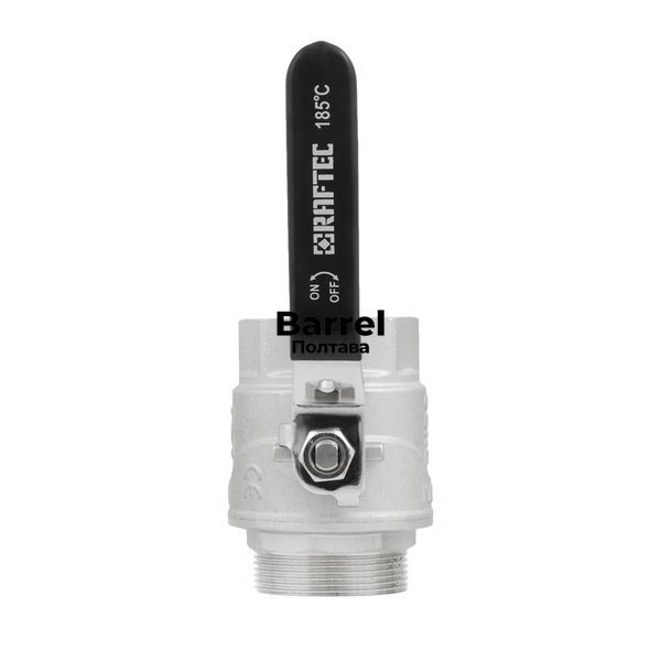 Кран кульовий Raftec BLACK PN40 ЗВ 2" ручка DRH61 43579 фото