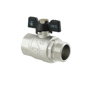 Кран кульовий Raftec BLACK PN40 ЗВ 3/4" метелик DRB21 50230 фото