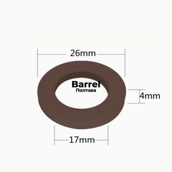 Ущільнювач Camlock 1/2&Prime; (26&times;17&times;4 мм) фторкаучук Viton (FKM) 800106 фото