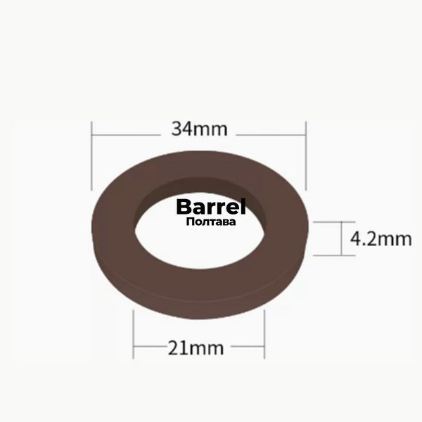 Ущільнювач Camlock 3/4&Prime; (31&times;21&times;4,2 мм) фторкаучук Viton (FKM) 800105 фото