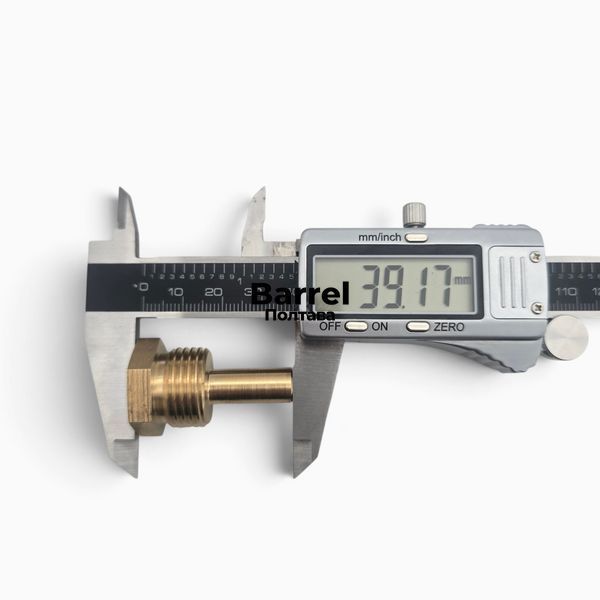 Погружная гильза для температурного датчика теплового счетчика 1/2" 7-9 мм L=39мм 1014 фото