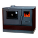 DUVAL ЕК-4020 (Безкоштовна доставка) (лівостороння) Дров'яна піч-кухня «євро буржуйка» з духовкою+Подарунок