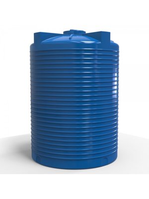 Бак двухслойный узкий вертикальный для воды и других жидкостей на 10000 литров. 14683 фото