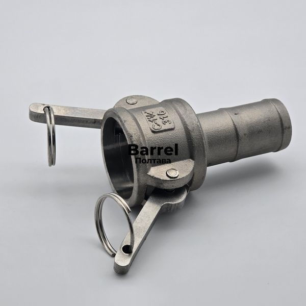 Камлок тип C125 1 1/4&Prime; AISI 316 &ndash; муфта з хвостовиком &laquo;ялинка&raquo; &Oslash;32 мм (Camlock) 502222020 фото