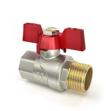 Кран кульовий Raftec RED PN40 ЗВ 1/2" метелик CBB-011 51178 фото