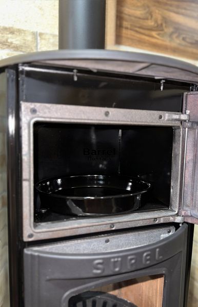 Duval EМ-5109BL (Бесплатная доставка) (BLACK EDITION) Дровяная печь-камин «евро буржуйка» с духовкой+Подарок EK-5109BL+ фото