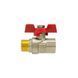 Кран кульовий Raftec RED PN40 ЗВ 1/2" метелик CBB-011 51178 фото 3