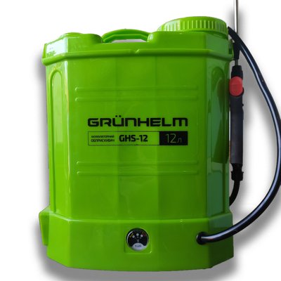 Обприскувач акумуляторний GRUNHELM GHS - 12, 8AH/12V, робочий тиск 2-5Bar, обєм 12 л 70205 фото