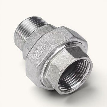 Американка DN15 1/2" з нержавіючої сталі AISI 304 ВЗ розбірне різьбове з'єднання 781 фото