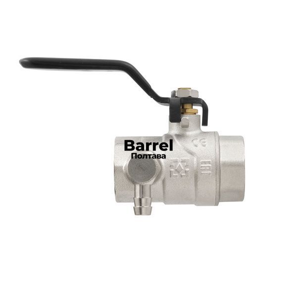 Кран кульовий з дренажем Raftec BLACK DN20 3/4" ВВ WDRH02 90006 фото