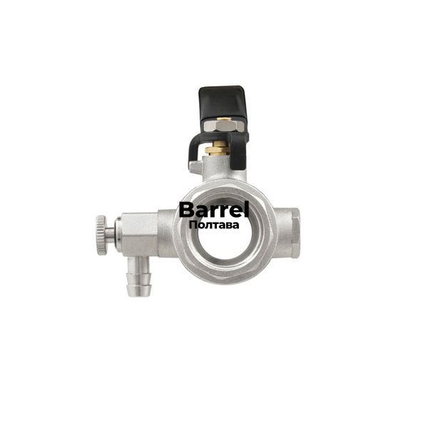 Кран кульовий з дренажем Raftec BLACK DN20 3/4" ВВ WDRH02 90006 фото