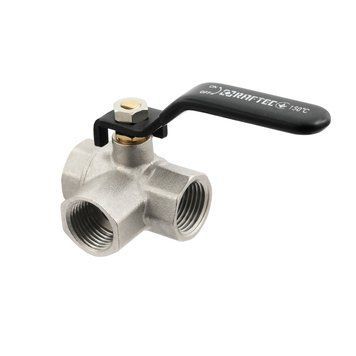 Кран кульовий триходовий Raftec BLACK DN15 1/2" ВВ TDRH01 90003 фото