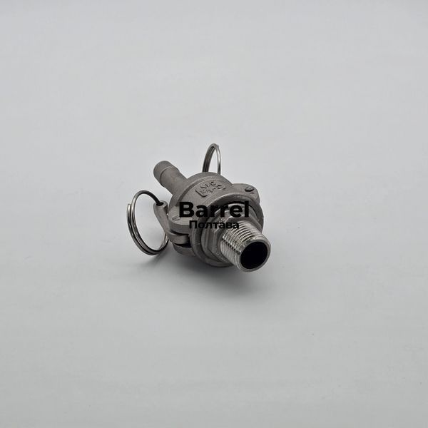 Комплект Camlock F+C 1/2&Prime; AISI 316 &ndash; штуцер из наруж. резьбой + муфта с елкой &Oslash;13 мм 60252008 фото
