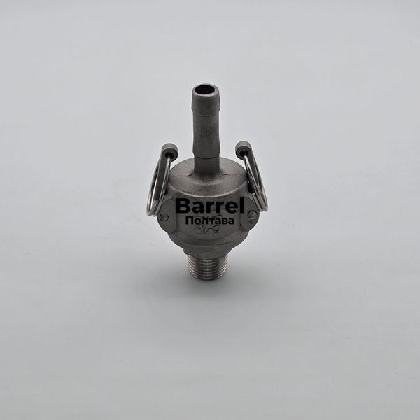 Комплект Camlock F+C 1/2&Prime; AISI 316 &ndash; штуцер из наруж. резьбой + муфта с елкой &Oslash;13 мм 60252008 фото
