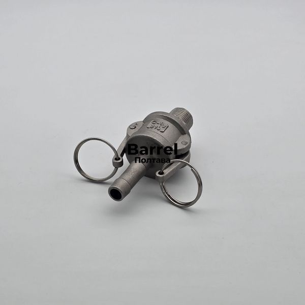 Комплект Camlock F+C 1/2&Prime; AISI 316 &ndash; штуцер из наруж. резьбой + муфта с елкой &Oslash;13 мм 60252008 фото