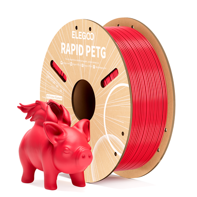 Пластик-нитка RAPID PETG 1.75 мм 1 кг для 3D друку ELEGOO Filament червоний D00001 фото
