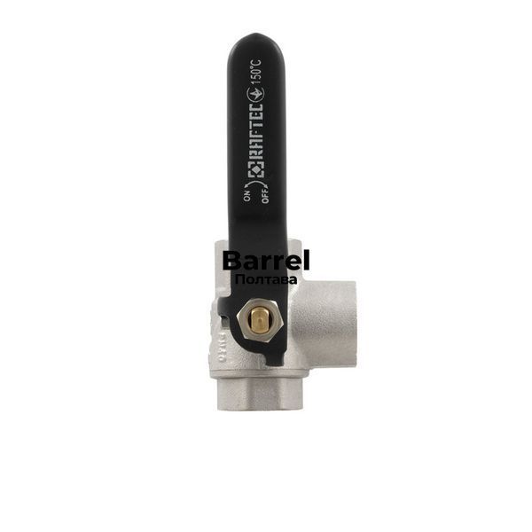Кран кульовий триходовий Raftec BLACK DN20 13/4" ВВ TDRH02 90004 фото