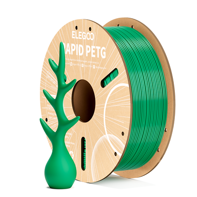 Пластик-нитка RAPID PETG 1.75 мм 1 кг для 3D друку ELEGOO Filament зелений D00002 фото