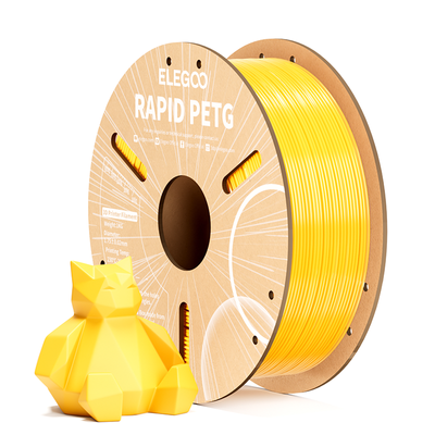 Пластик-нить RAPID PETG 1.75 мм 1 кг для 3D печати ELEGOO Filament желтый D00003 фото