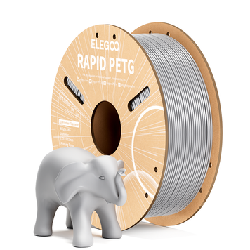 Пластик-нить RAPID PETG 1.75 мм 1 кг для 3D печати ELEGOO Filament серый D00004 фото