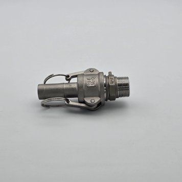 Комплект Camlock F+C 3/4&rdquo; AISI 316 &ndash; штуцер из наруж. резьбой + муфта с елкой &Oslash;19 мм 60252012 фото