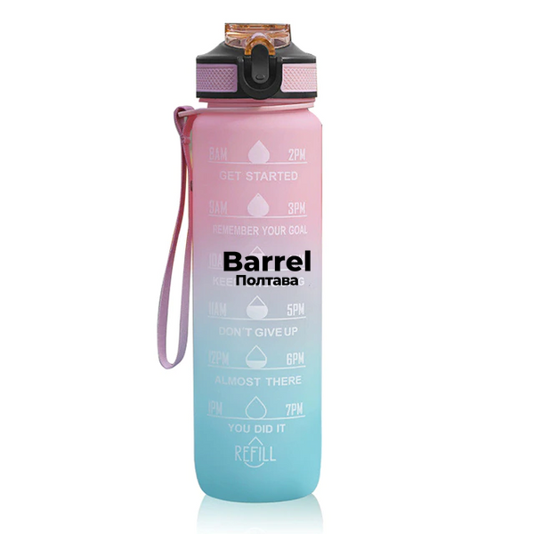 Cпортивна пляшка для води з таймером C-Pink 5003 фото