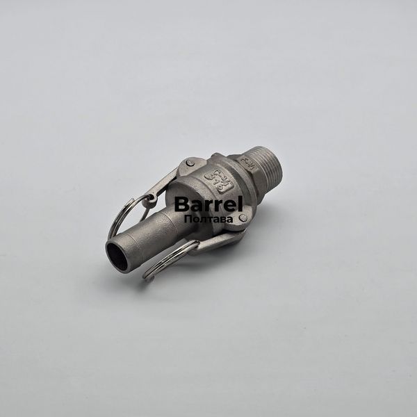 Комплект Camlock F+C 3/4&Prime; AISI 316 &ndash; штуцер із зовн. різьбою + муфта з ялинкою &Oslash;19 мм 60252012 фото