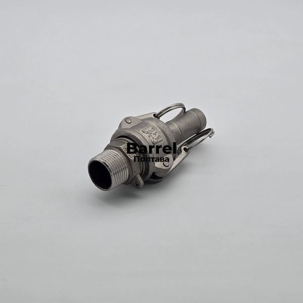 Комплект Camlock F+C 3/4&Prime; AISI 316 &ndash; штуцер із зовн. різьбою + муфта з ялинкою &Oslash;19 мм 60252012 фото
