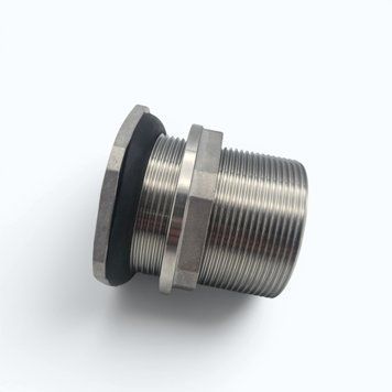 Врезка в бак для КАС AISI 316, 2" ВР (внутренняя резьба), длинная, с гайкой и прокладкой 634 фото