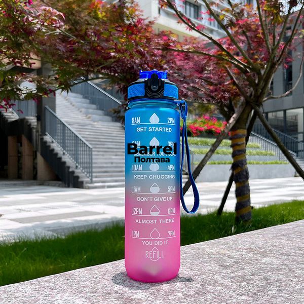 Спортивна пляшка для води з таймером C-Blue 5006 фото
