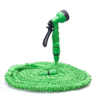 Поливочный шланг Magic Hose 37 м зеленый с адаптером и распылителем 2047701 фото