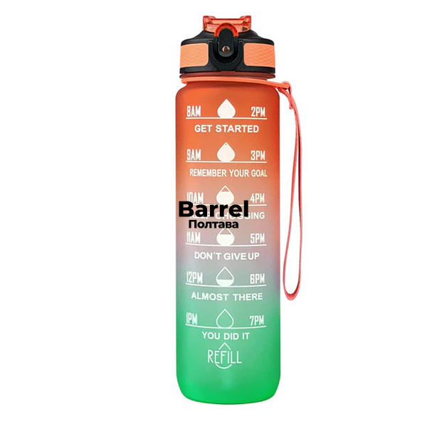 Спортивная бутылка для воды с таймером D-Orange 5008 фото