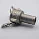 Камлок тип C150 1 1/2&Prime; AISI 316 &ndash; муфта з хвостовиком &laquo;ялинка&raquo; &Oslash;38 мм (Camlock) 502222024 фото 2