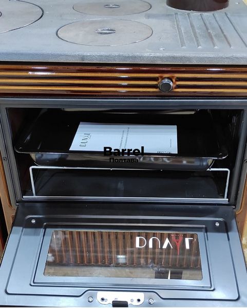 DUVAL EK-103F (Безкоштовна доставка) Дров'яна піч-кухня «євро буржуйка» з духовкою EK-103F фото