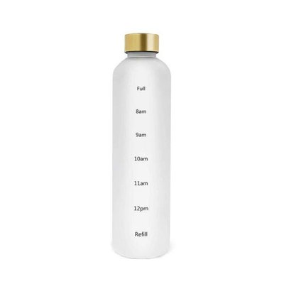 Пляшка для води Refill 1000 мл з тритану біла 5048 фото