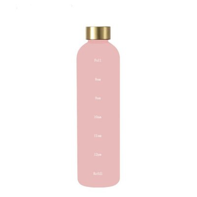 Пляшка для води Refill на 1000 мл розова з тритану  5049 фото