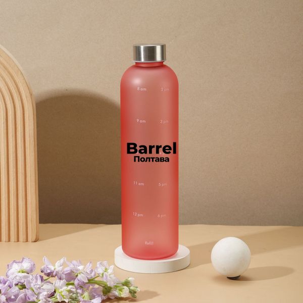 Бутылочка для воды Refill из тритана розовая на 1000 мл 5049 фото