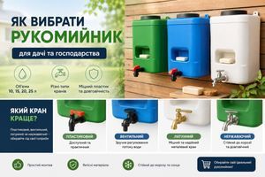 Як вибрати рукомийник для дачі: 10, 15 чи 20 літрів та який кран краще фото
