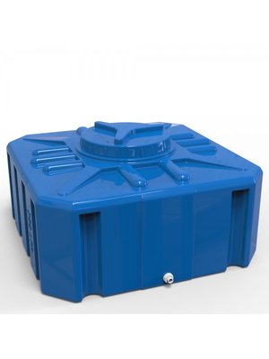 Бочка пластиковая для воды кубической формы на 300 литров. 14188 фото