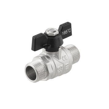 Кран кульовий Raftec BLACK DN15 ЗЗ 1/2&rsquo;&rsquo; метелик DRB1111 67749 фото