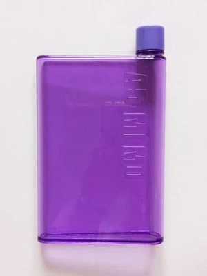 Плоска пляшка А5 420 мл для води Memobottle Фіолетова 5055 фото