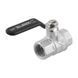 Кран кульовий Raftec BLACK PN40 ВВ 1/2" ручка DRH1 50620 фото 3