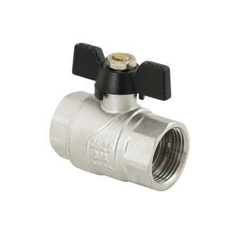 Кран кульовий Raftec BLACK PN40 ВВ 3/4" метелик DRB2 50809 фото
