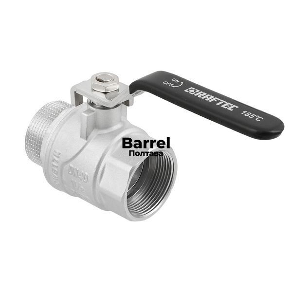 Кран кульовий Raftec BLACK PN40 ЗВ 1 1/2" ручка DRH51 55431 фото